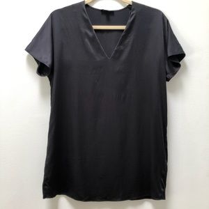 COS Black Silk Top
